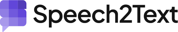 Логотип «Speech2text».